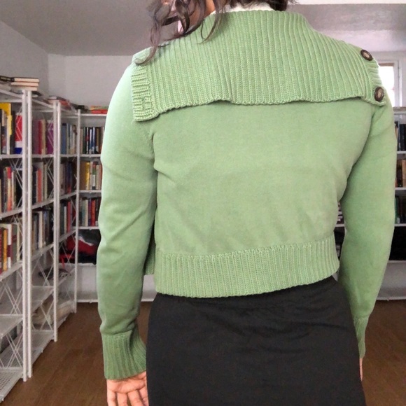 Mossimo Green Knit Cardigan - B42 - Picture 5 of 8